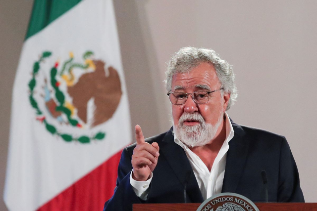 Mexico's Undersecretary of Human Rights Alejandro Encinas speaks at the National Palace, in Mexico City, Mexico August 18, 2022